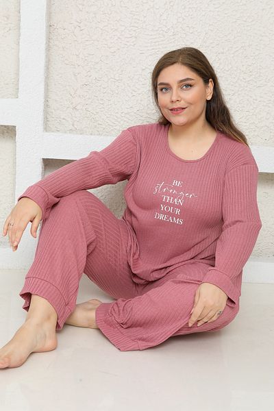 FAMES PİJAMA Large Size Filled Pjamas Suit