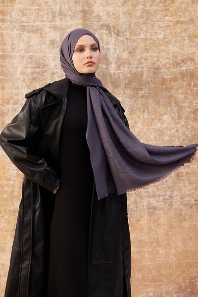 İpekhan Σάλι Fendi Pattern Cotton Jacquard Smoked 8009-05