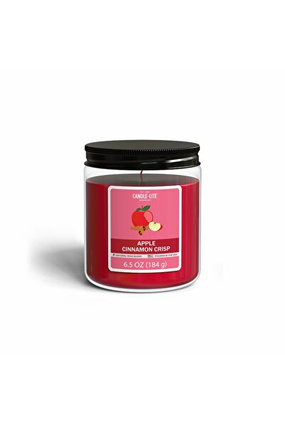 Candle-Lite 6.5 أونصة من Everyday مع غطاء لولبي بنكهة التفاح والقرفة المقرمشة
