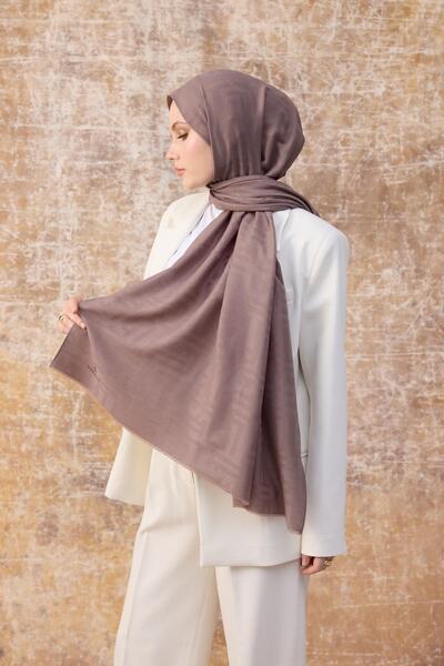 İpekhan Σάλι Fendi Pattern Cotton Jacquard Dusty Rose 8009-01