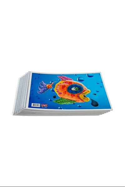Kika Set of 12 Spiral Painting Books - 17X25