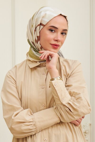 İpekhan Șal din viscoză din bumbac hawaian de cafea cu lapte