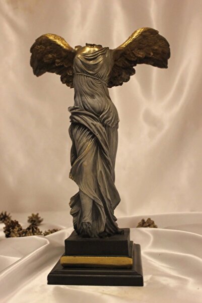 RaHan Kaideli Antik Nike Heykeli Başsız Kanatlı Melek Dekoratif Obje ve Biblo