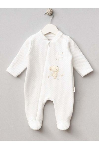 Zekids Baby Winter Quilted Zippered Jumpsuit
