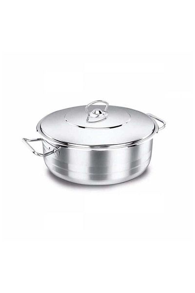 KORKMAZ Kor A1945 Mega Kısa Çelik Tencere 32x13 Cm 10 Litre 4213092620 Fma02616