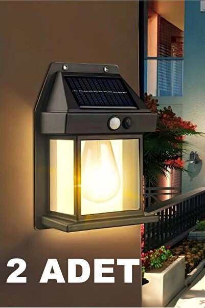 VANCKEY 2 Adet Suya Dayanıklı Hareket Sensörlü Güneş Enerjili Solar LED Dış M...