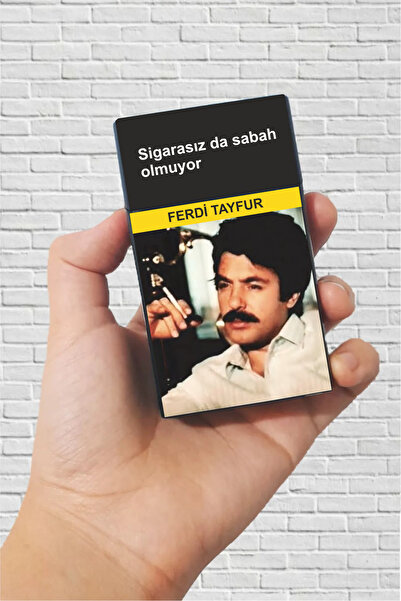 SARANG Sigarasız da Sabah Olmyuor Ferdi Tayfur Baskılı Standart Sigara Tabaka...