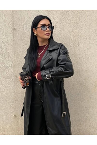 Hanife akkaya butik DERİ TRENÇ