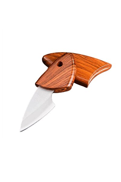 Schulzz Mini Ajikiri Ahşap Saplı Pratik Mini Çakı Bıçak