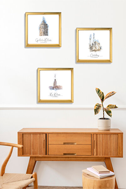 GUPSE Galata Kız Kulesi Ortaköy Yapışkanlı Fotoğraf Çerçevesi