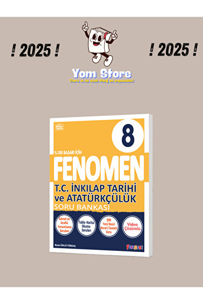Fenomen Yayıncılık 8. Sınıf T.C. İnkılap Tarihi ve Atatürkçülük Soru Bankası ...