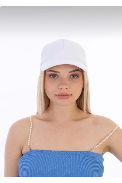 MSASTYLE Unısex Beyaz Spor Şapka
