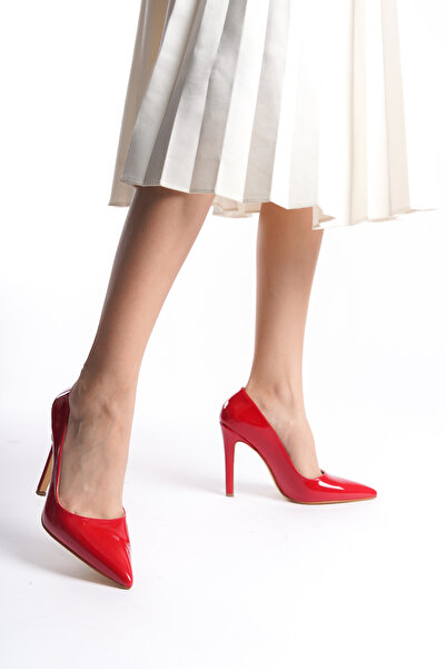 Lİmar Shoes Kırmızı Stiletto Sivri Burun Kadın Topuklu Ayakkabı