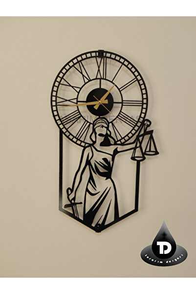 TASARIMDERYASI DEKORATİF ŞIK TASARIM ADALET HUKUK TEMALI ROMA RAKAM SESSİZ AK...