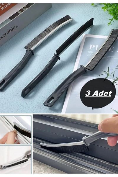 UYT LİFE 3Pcs Multipurpose Multi Fine Cleaning Brush between Grouting Bonyo Kitchen Sink Detail Cleaning Brush
