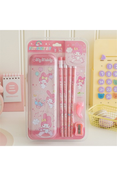 SANRIO My Melody Metal Kutu Kalemlik & Kalem Kırtasiye Seti