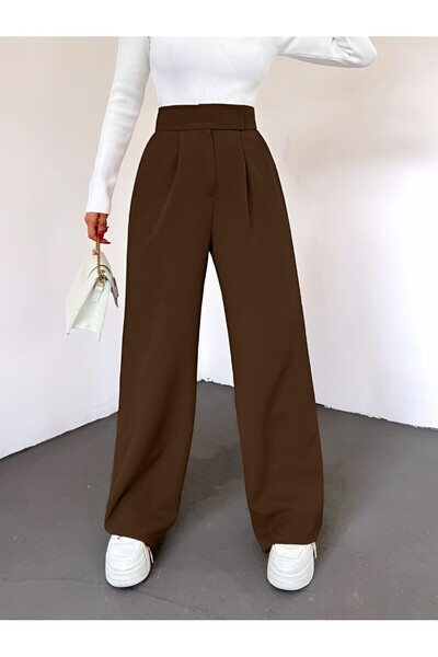 Mıncırık Kids Kadın Likralı Cırt Kapama Palazzo Pantolon