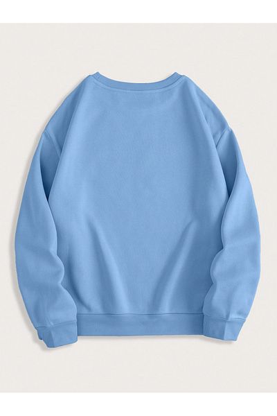 Vordevia Φούτερ Baby Blue Sweet Whales με στάμπα