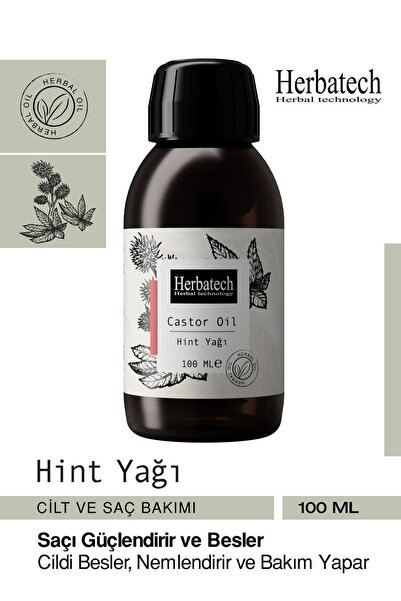 Herbatech Doğal Hint Yağı - Hızlı Saç Uzatıcı, Kaş, Kirpik Saç Dökülmelerine ...