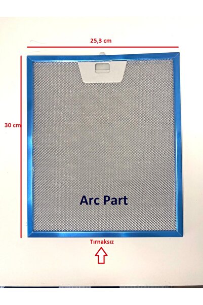 Arçelik Tek Mandallı Aspiratör-davlumbaz Alüminyum Filtre - Tırnaksız