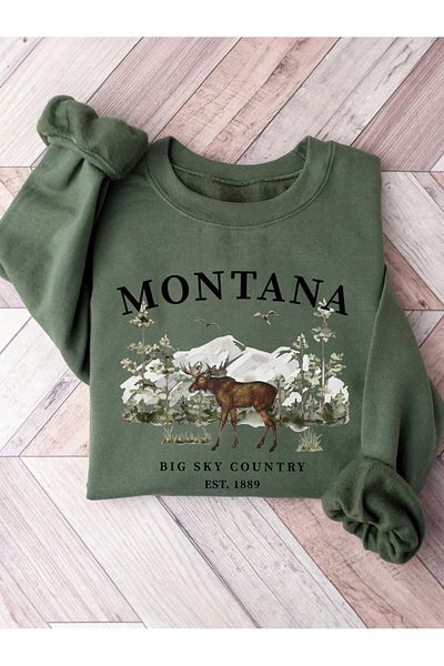 Vordevia Φούτερ με στάμπα Montana Deer
