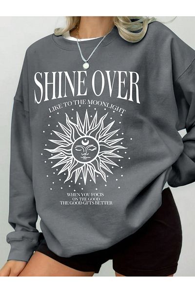 Vordevia Суитшърт със специален дизайн и щампа Shine Over
