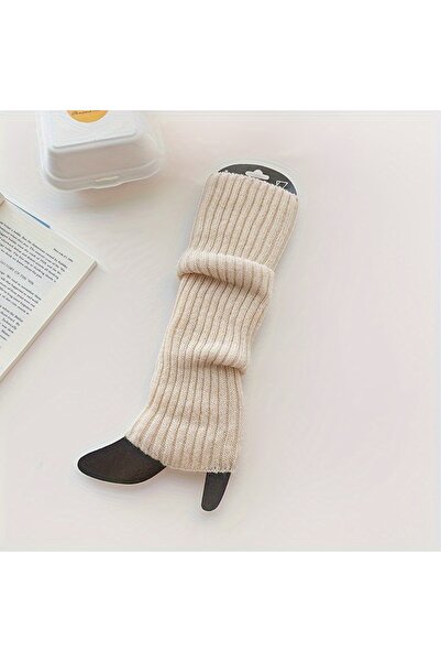 Pamphylia Gerçek Kaşmir Doğal Yün Tozluk Kışlık Kadın Dizlik  Kalın Ayaksız Diz Üstü Yoga Çorap Bot Çorabı