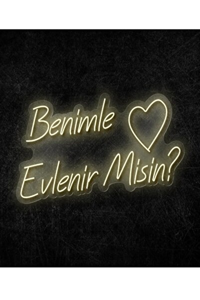 Extremmotif Benimle Evlenir Misin Neon Led