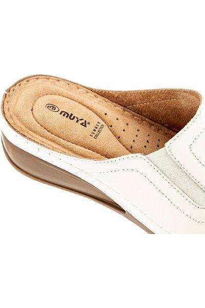 Muya White Eroso Anatomical Sole Women's Slippers