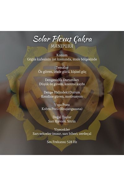 Orb dükkan Manipura Chakra Oil - for I Energy Balancer, Yoga and Meditation