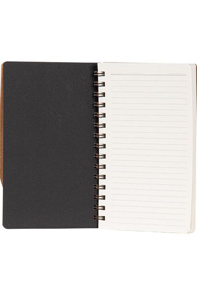 Copyder Ivory Spiral Notebook - 12.5 X 20.5 Cm, Recycling Paper, Adhesive Note Holder, 100 Sheets, 80Gr