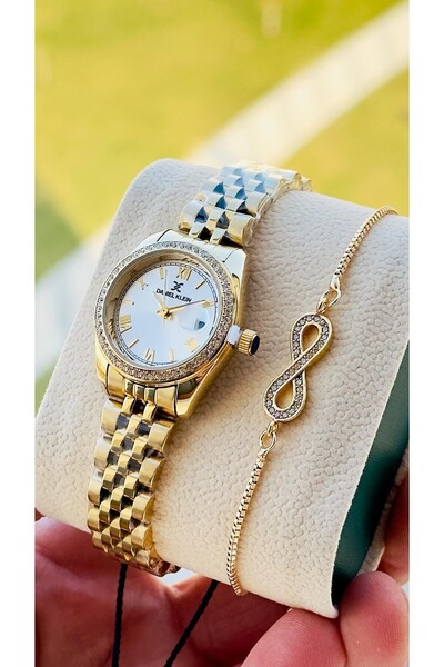 Daniel Klein Orijinal Kadın Kol Saati 3 Atm Su Geçirmez Hediye Bileklik DK.3.10020