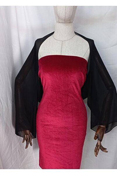 Qrsln Μαύρο μανίκι σιφόν Amylee