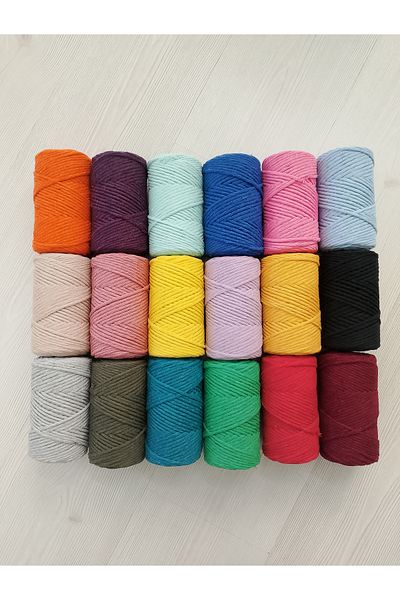 Bevella Macrame Cord Macrame 3 mm Lampshade Lanyard - 250 g 15 Grain Taranan Lanyard