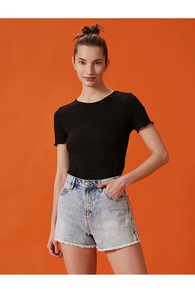 Koton Tricou cu mânecă scurtă Crew Deck Basic