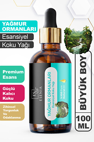 ESENIA Yağmur Ormanları Esansiyel Uçucu Yağı Buhurdanlık Difüzör Esansı Oda V...