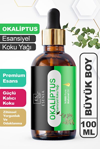 ESENIA Okaliptus Esansiyel Uçucu Yağı Buhurdanlık Difüzör Esansı oda ve banyo...