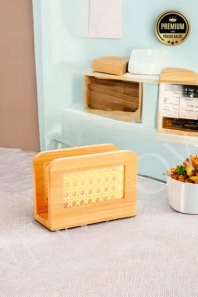 NEWNOW Επιτραπέζια θήκη χαρτοπετσέτας Bamboo Hazeranlı, θήκη χαρτοπετσέτας από μπαμπού