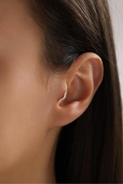 Tufanlar Kuyumculuk Altın Taşlı Tasarım Piercing