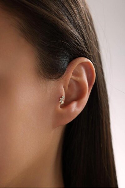 Tufanlar Kuyumculuk Altın Taşlı Piercing