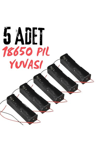DRMaker Elektro 18650 Tekli Pil Yuvası (5 ADET)