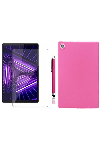 LENOVO Trendsshop Tab M10 Hd Uyumlu Tb-x306f Za6w0026tr Pembe Silikon Kılıf +...