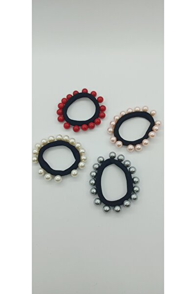 NO NAME مجموعة إبزيم مطاطي للمناشف اللؤلؤية