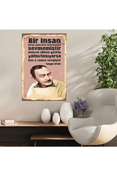 DURUSOY Ρετρό ξύλινη αφίσα από MDF - Αστεία ατάκες, γραφές τοίχου, τοπία, ιστ...