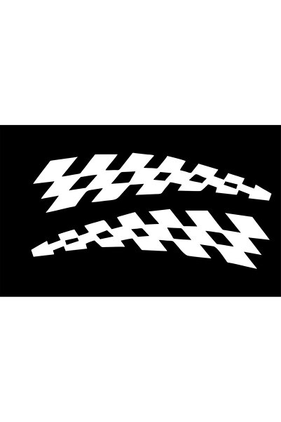 Birim Matbaa ARABA ÇAMURLUK DAMALI DESEN OTO STİCKER(32X8 CM SAĞ SOL)