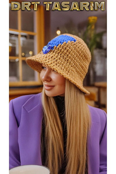 drt tasarım قبعة تريند براود دلو باللون البرتقالي والأرجواني