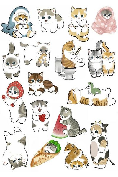 Sticksy Cat Stickerphone Laptop Notebook Tablet Notebook Flask Sticker Sticker St1118