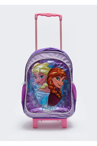 Frozen مجموعة مرخصة من إلسا مكونة من 5 قطع - حقيبة غداء للمدرسة الابتدائية وعلبة أقلام وحقيبة مياه