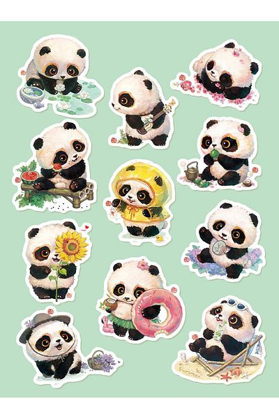 Sticksy Panda Stickerphone Laptop Notebook Tablet Notebook Flask Sticker Sticker St1065