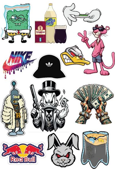 Sticksy Popular Stickerphone Laptop Notebook Tablet Laptop Flask Sticker Sticker St1045